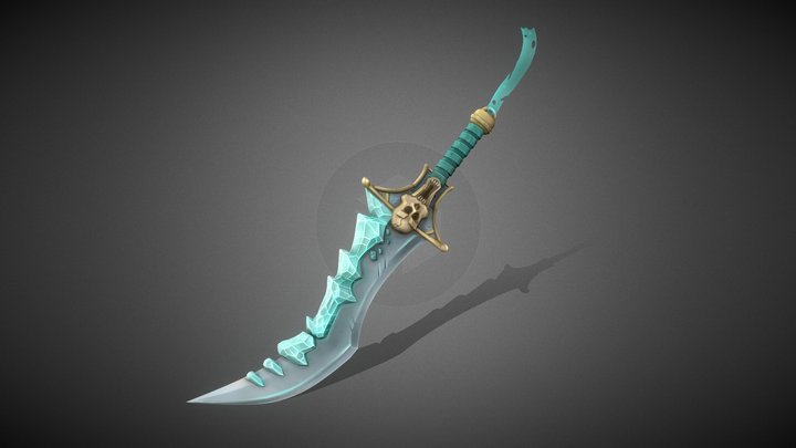 Ice Pirate Sword 3D Model