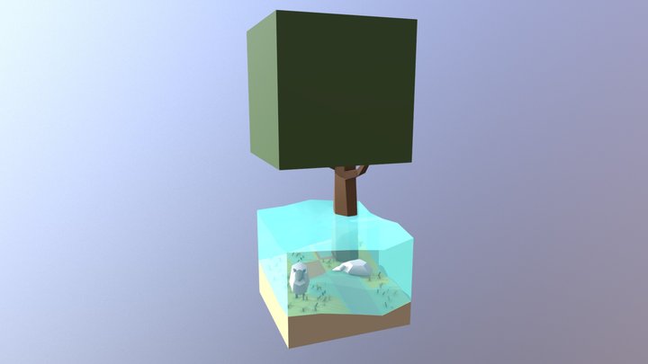 Under Water Sheep 3D Model