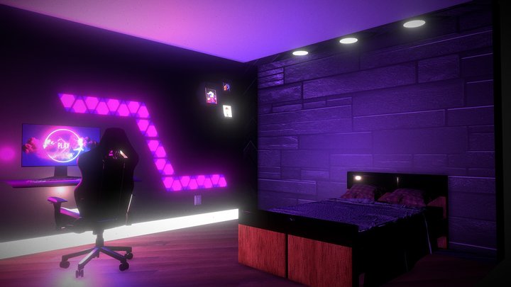 Gaming Room 3D Model