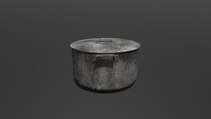 Aluminum pan 3D Model