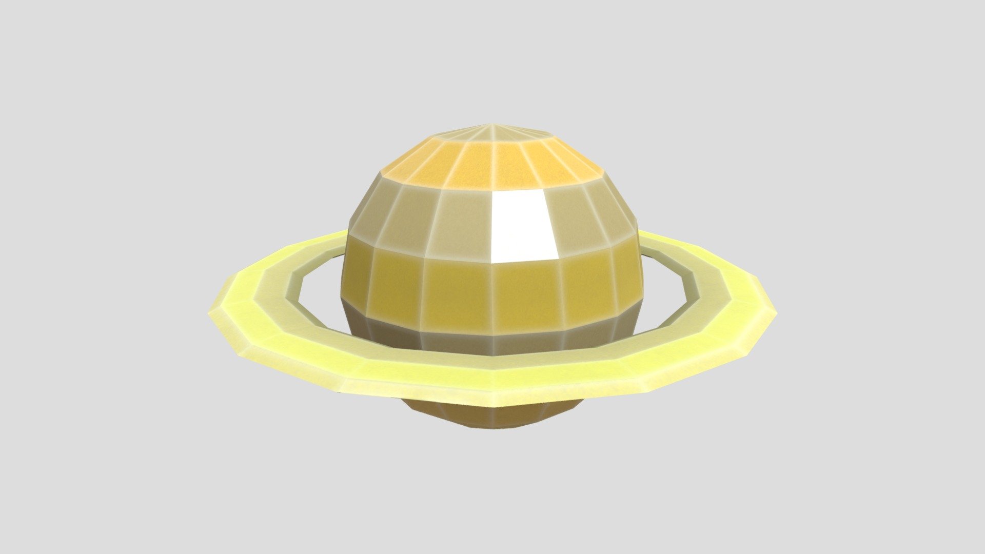 Saturn, Low Poly 202301-8 — Sketchfab embed 3D viewer