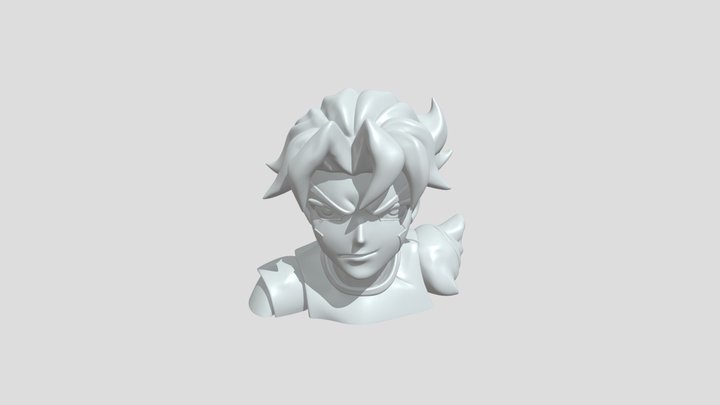 Anime character bust 3D Model