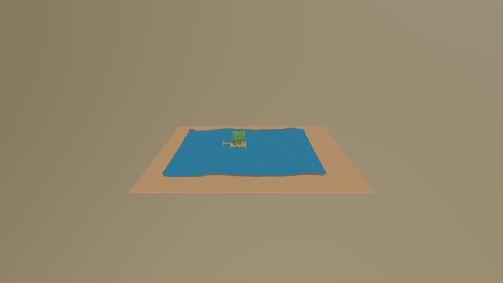 House in water 3D Model