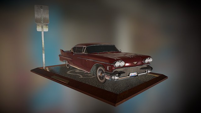 Cadillac 1958 - Personal project 3D Model