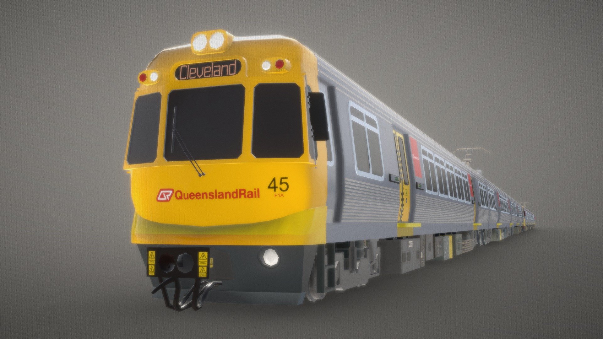 Queensland Rail EMU (Low Poly) - Download Free 3D model by Jotrain ...