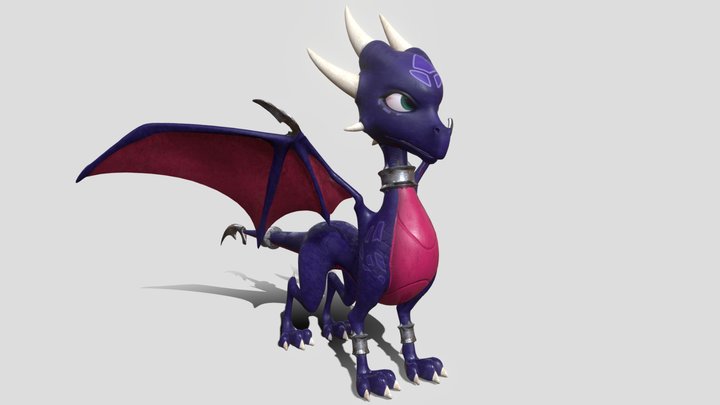 Cynder remastered and rig 3D Model