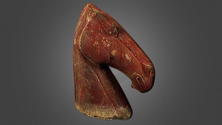 Ceramic Head from a Larger Horse Model 3D Model