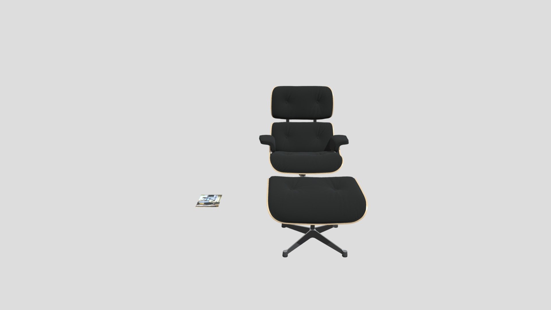 Vitra Sessel Lounge Chair XL und Ottoman Download Free 3D model by