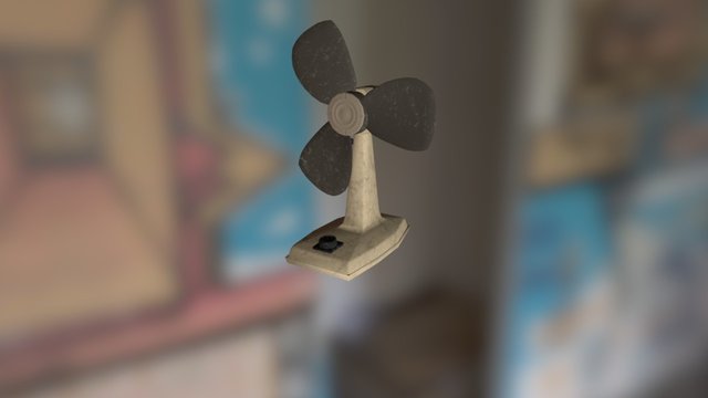 Soviet Table Fan 3D Model