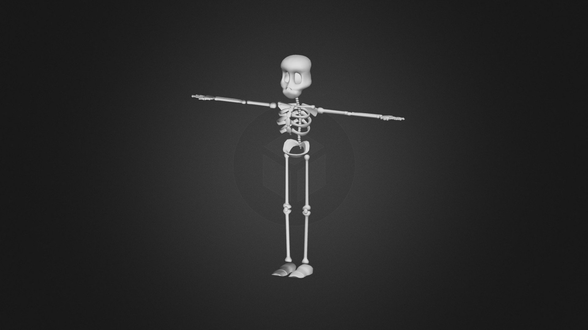 Cartoon skeleton model