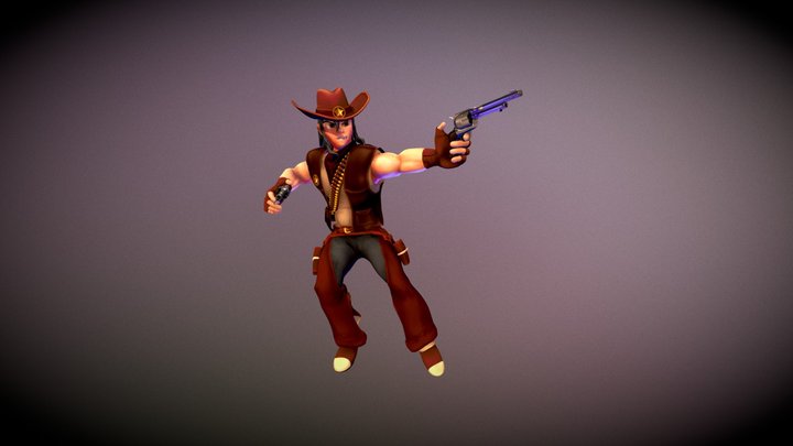 Character western 3D Model