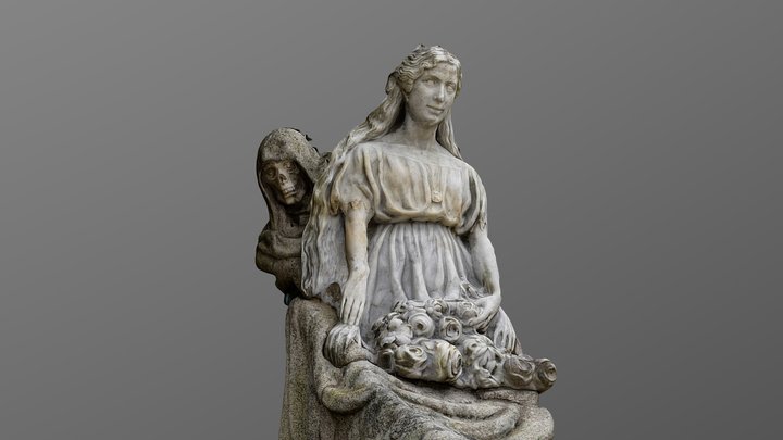 Tres rosas, mausoleo (Asorey) 3D Model