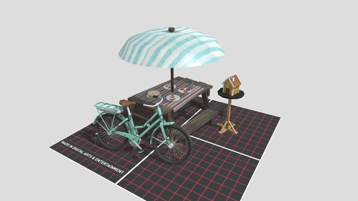 DAE 5 Finished Props - Grandma's House 3D Model
