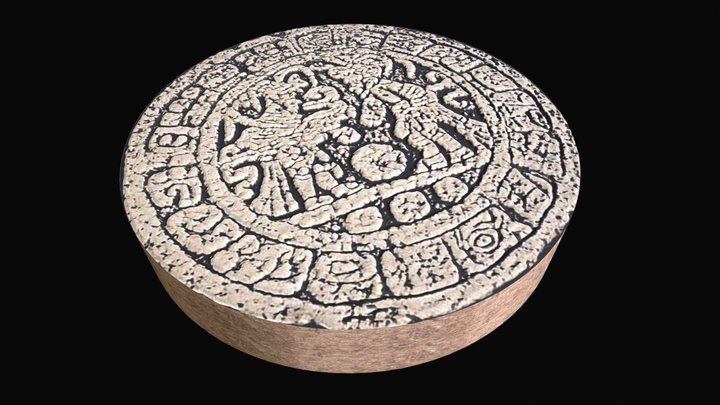 Marcador Juego De Pelota Chichen Itza 3D Model