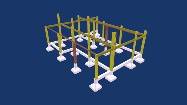 Casa - Estructura 3D Model