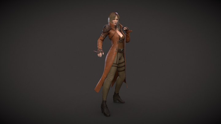 Brawler - Pose (M4) 3D Model