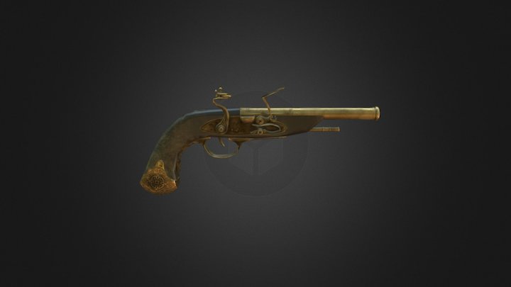 Vintage gun 3D Model