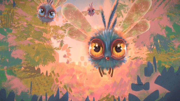 Animated Insects 3D Model