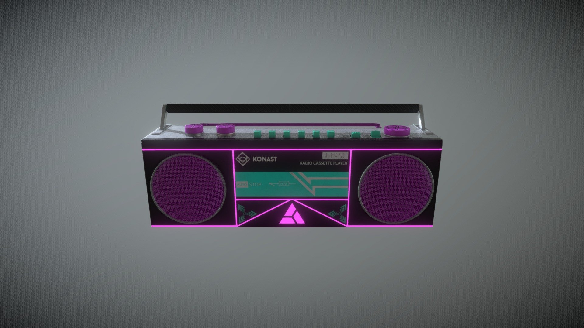 Cyberpunk Boombox - 3D model by GCAV [47fe777] - Sketchfab