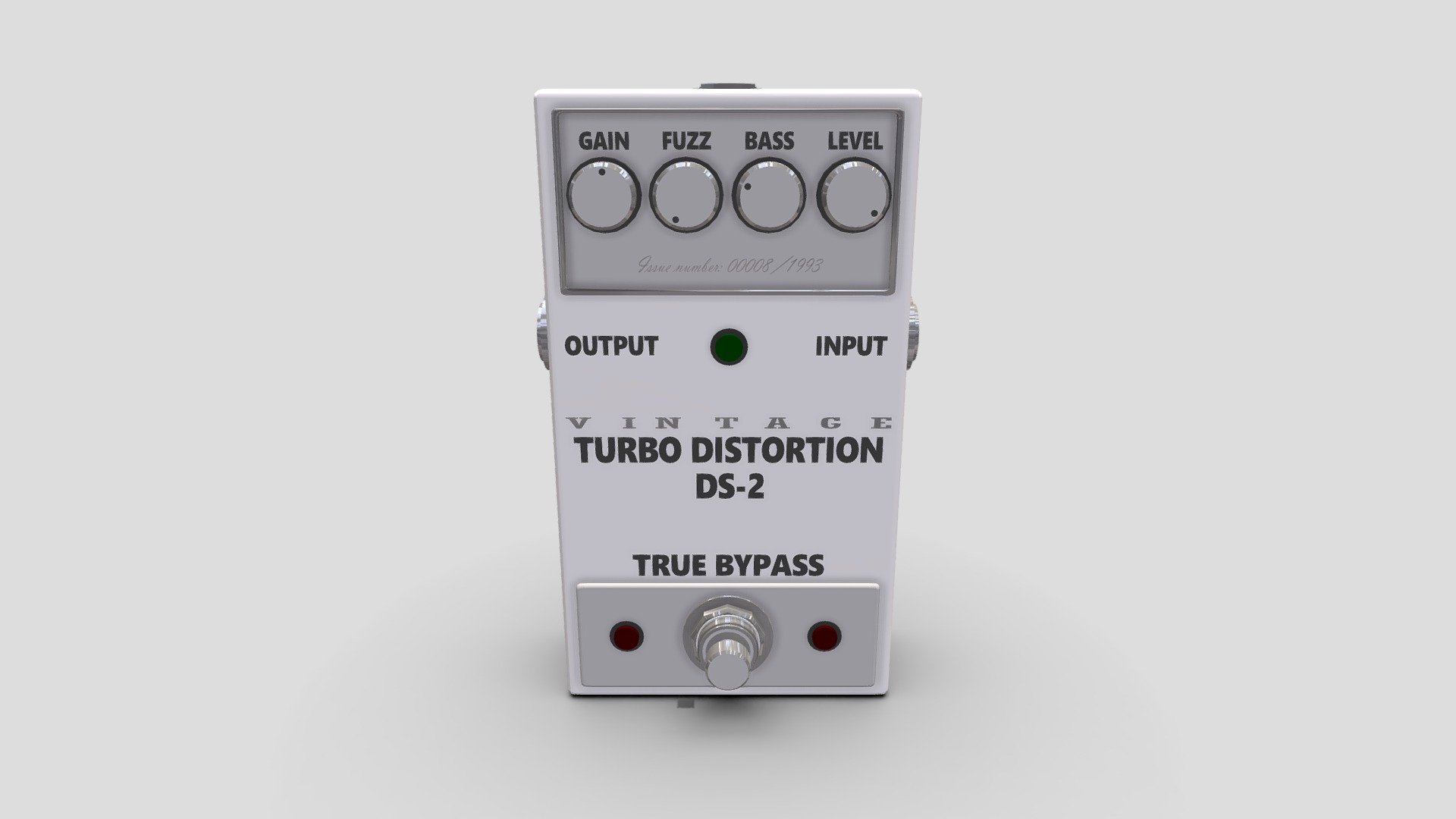 Vintage guitar distortion effects pedal (V3)