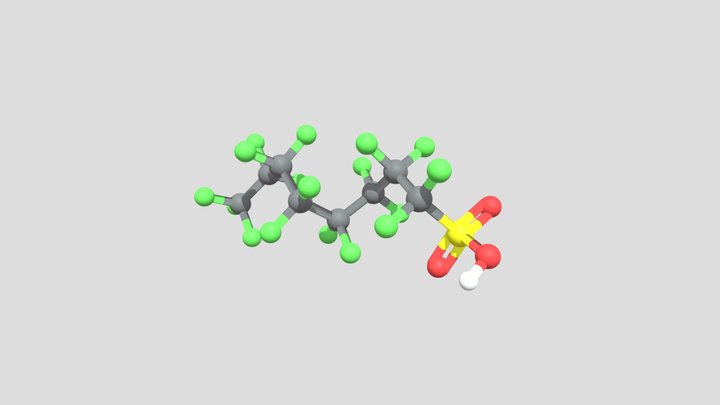 Perfluorooctanesulfonic acid (PFOS) – Modello 3D gratuito STL