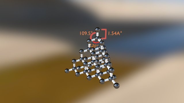 Diamond - Covalent Network Model 3D Model