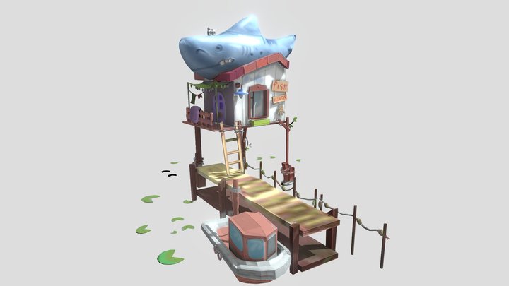 Fish Hunter house 3D Model