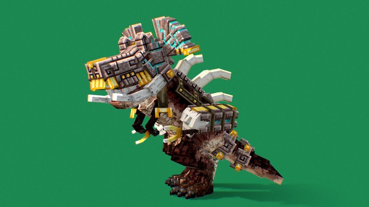 Dinosaur King Oondasta - Warcraft 3D Model