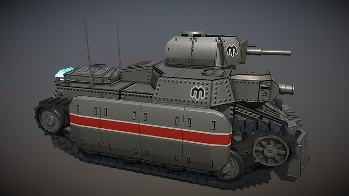 VC Imperial Light Tank 3D Model