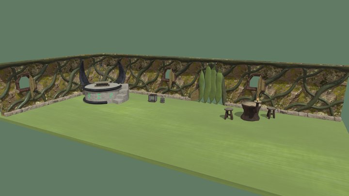 Hag's Home Scene 3D Model