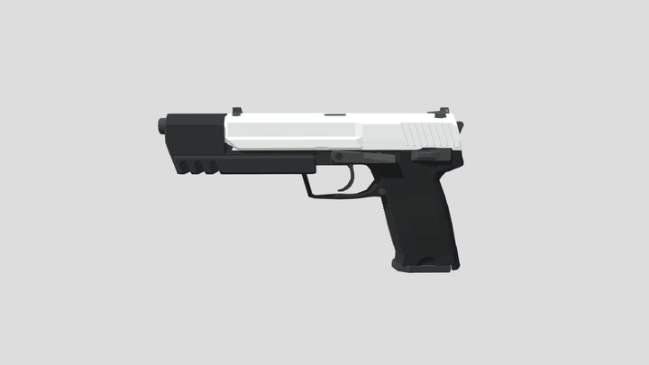 Low poly USP Match 3D Model