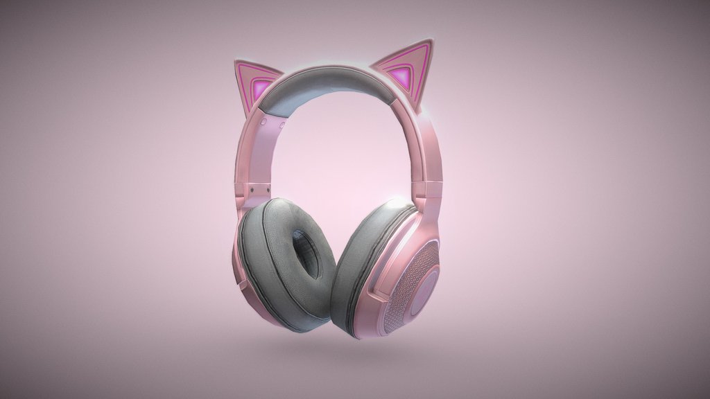 LowPoly Razer Kraken BT Kitty Edition