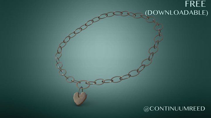 Bracelet 2 (Rose) - Character Jewelry (Free) 3D Model