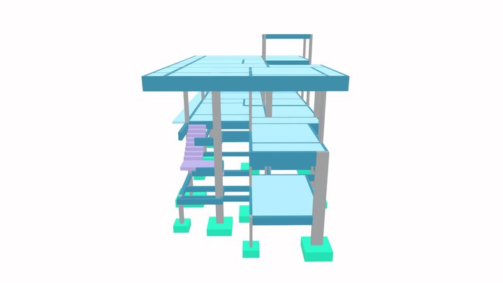 Projeto Estrutural - Residência SA 3D Model