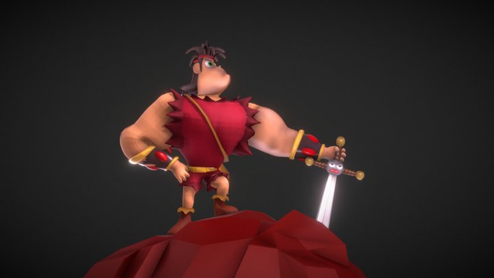 Dave The Barbarian 3D Model