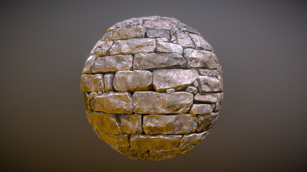 Stone Castle Wall Material 02