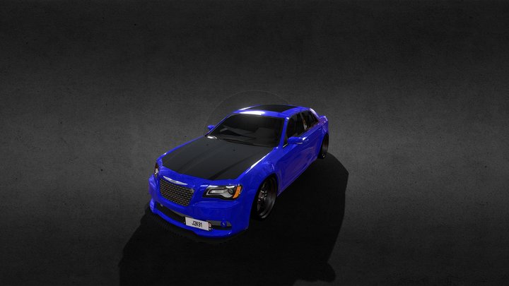 chrysler 300c FREE custom model PRE-RIGGED 3D Model