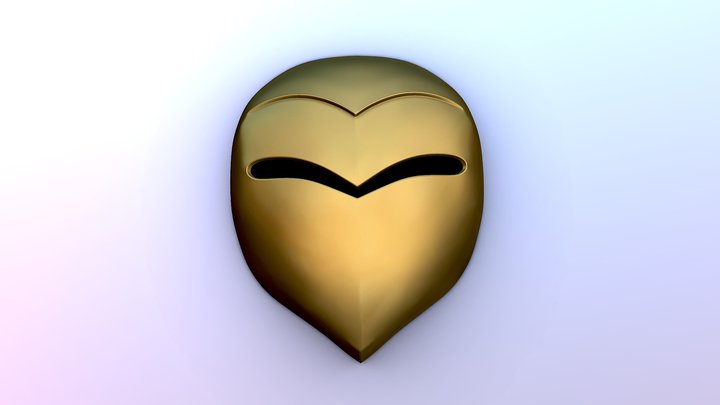 The Owl House Golden Guard Mask for 3D Printing 3D Model