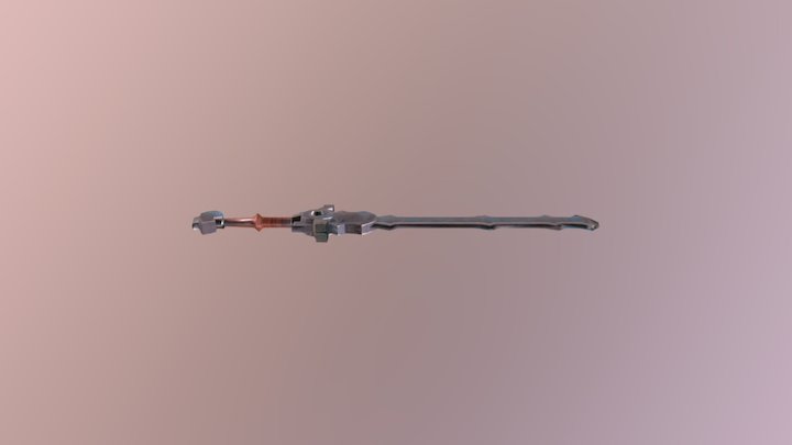 techno viking sword 3D Model