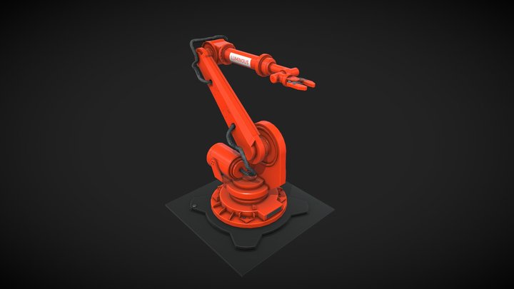 Robot Arm Luminous 3D Model
