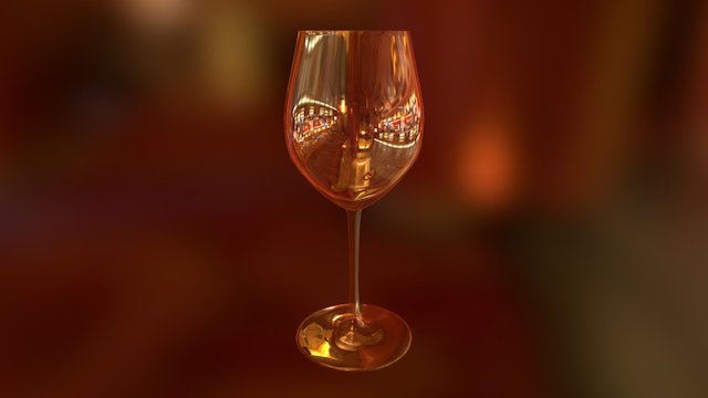 Wine Glass 3D Model