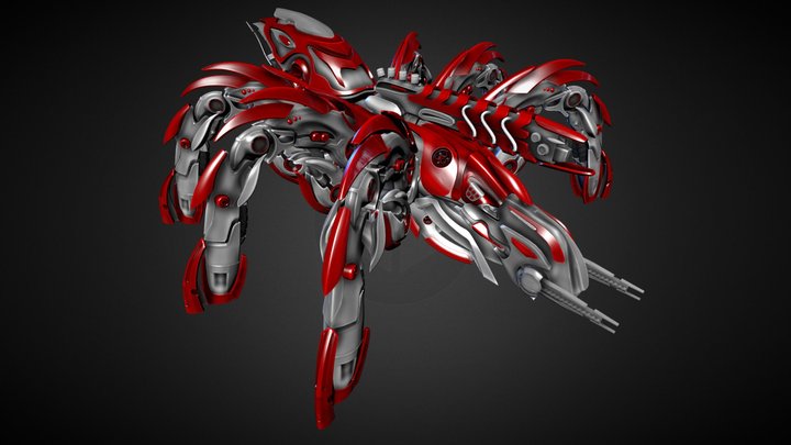 Spider Bot 3D Model