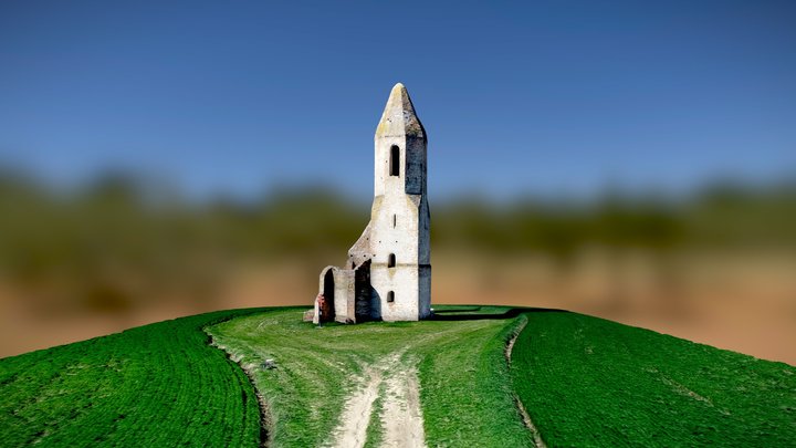 Somogyvámos Pusztatorony (church ruin), Hungary 3D Model