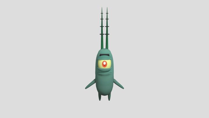Plankton - Spongebob Bfbbr 3D Model