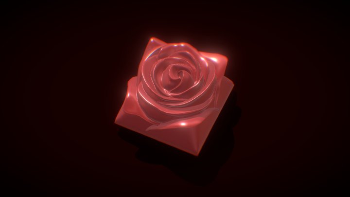 Artisan Keycap Rose 3D Model