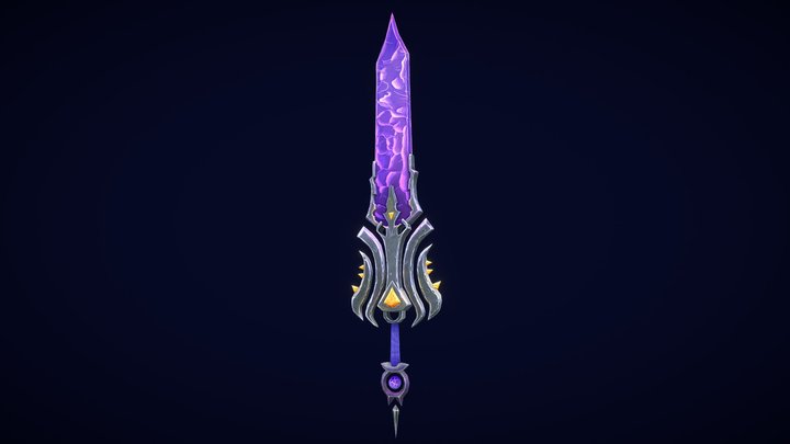 Crystal Sword 3D Model