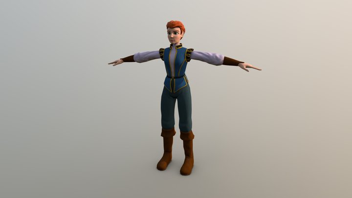 FieldReign Main Character 3D Model