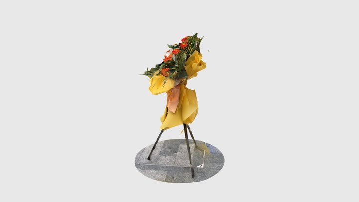 Flower basket for celebration 3D Model