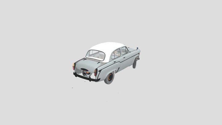 Car Moskvich 407 N160711 3D Model