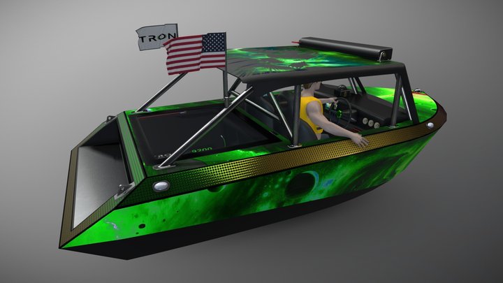 RC Boat Paint Scheme 3D Model